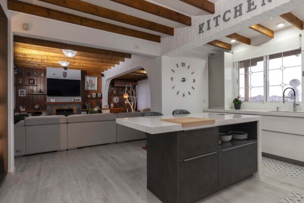 Cocina Lacada en Blanco Tiradores Minimalistas - Madefor (7)