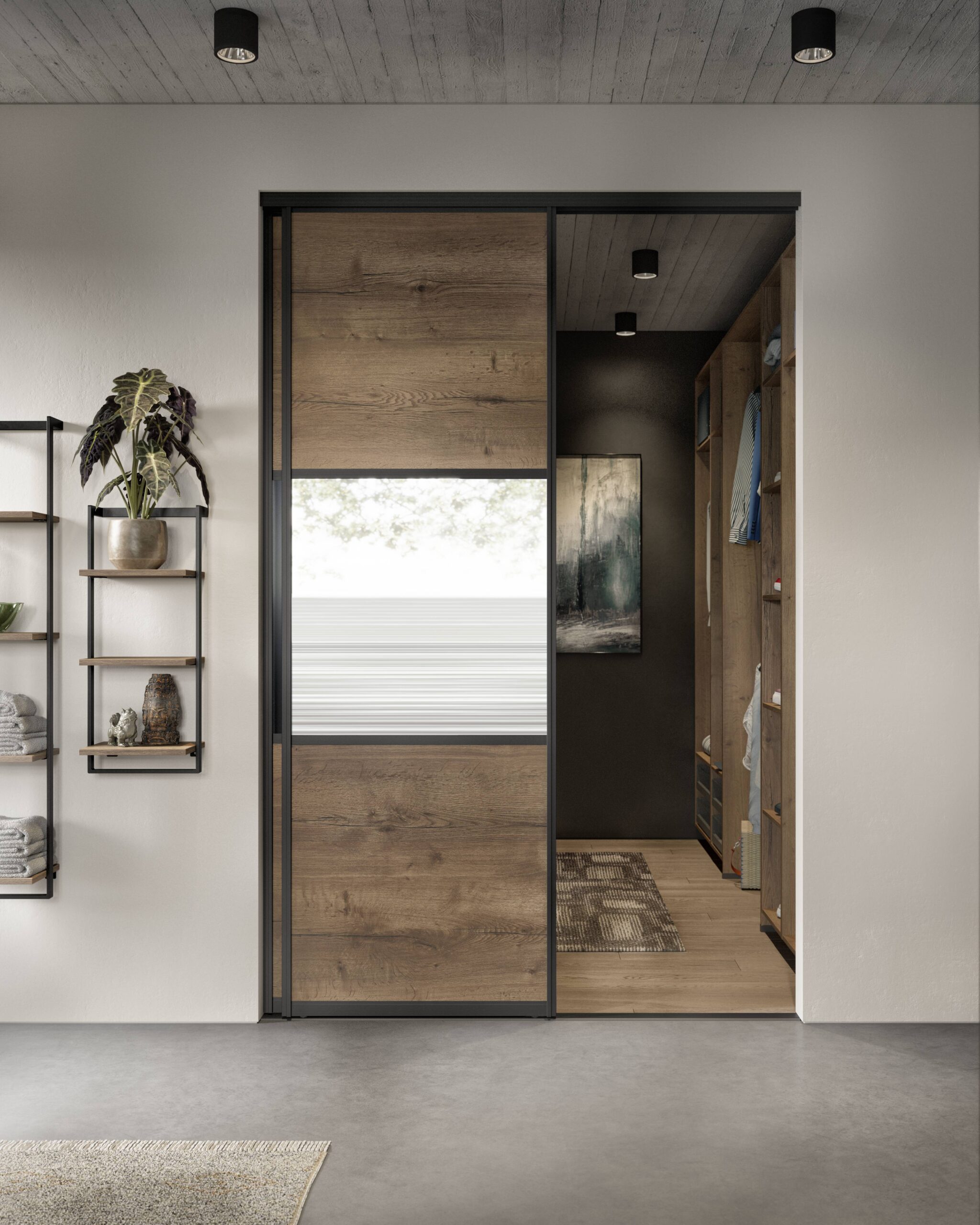 Puertas correderas para acceso a vestidor